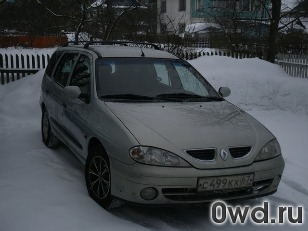 Битый автомобиль Renault Megane